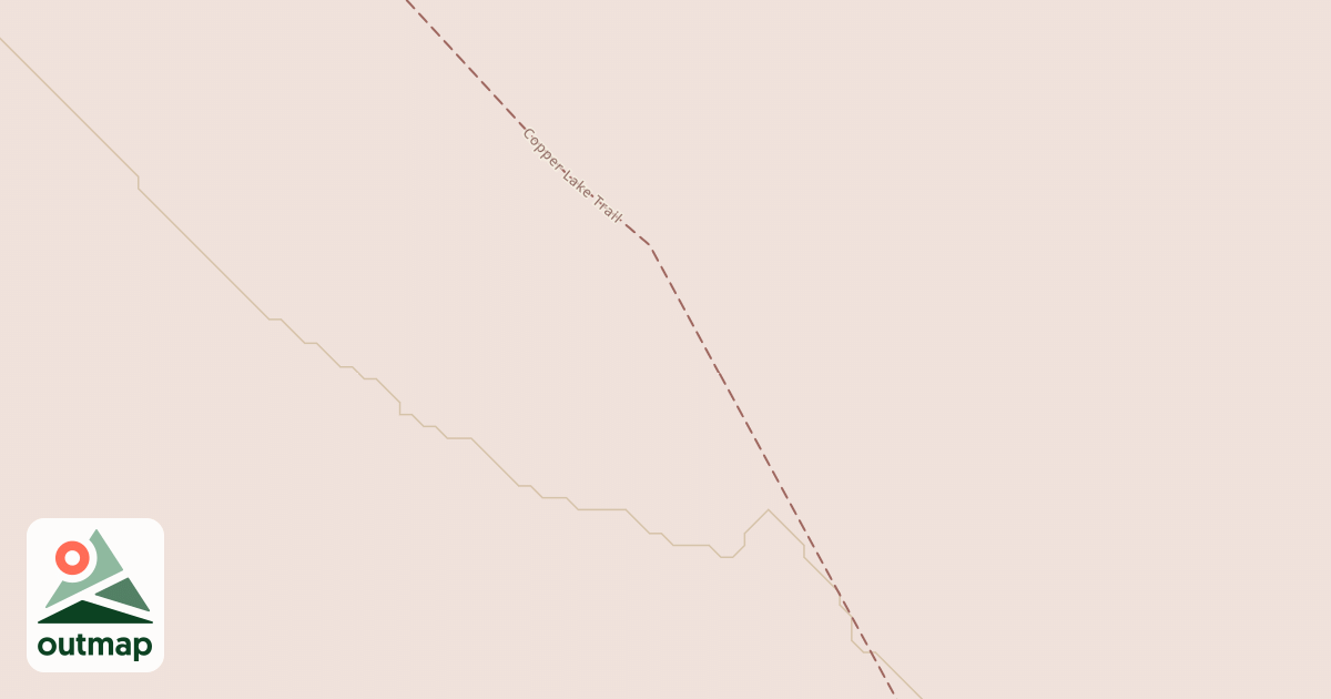 Map of Copper Lake Trail