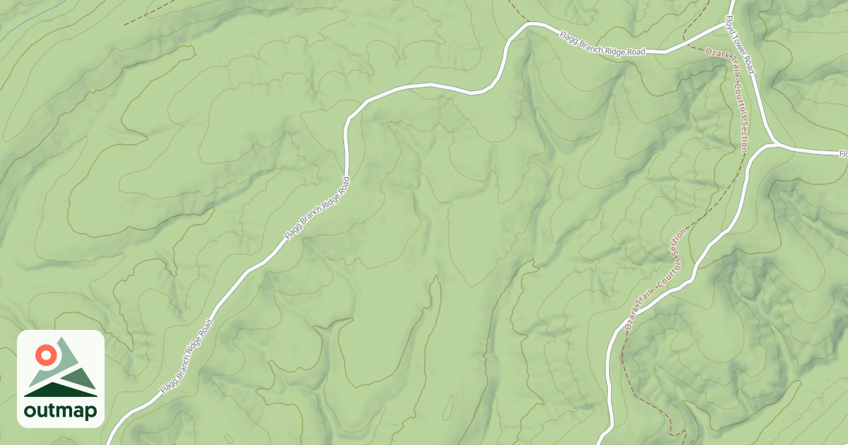 Map of FLAGG BRANCH RIDGE