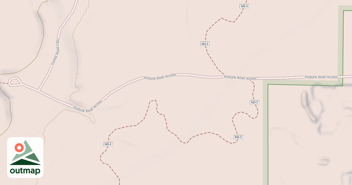 Map of PODUNK RIVER ACCESS