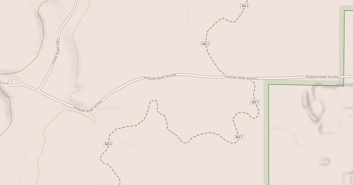 Map preview of PODUNK RIVER ACCESS