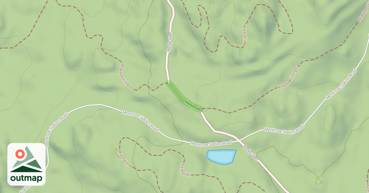 Map of Rocky Glen