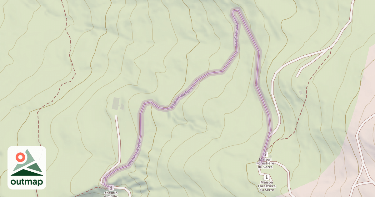 Map of Chemin du Serre