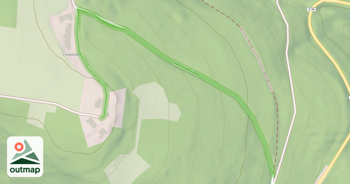 Map of Chemin des Houx