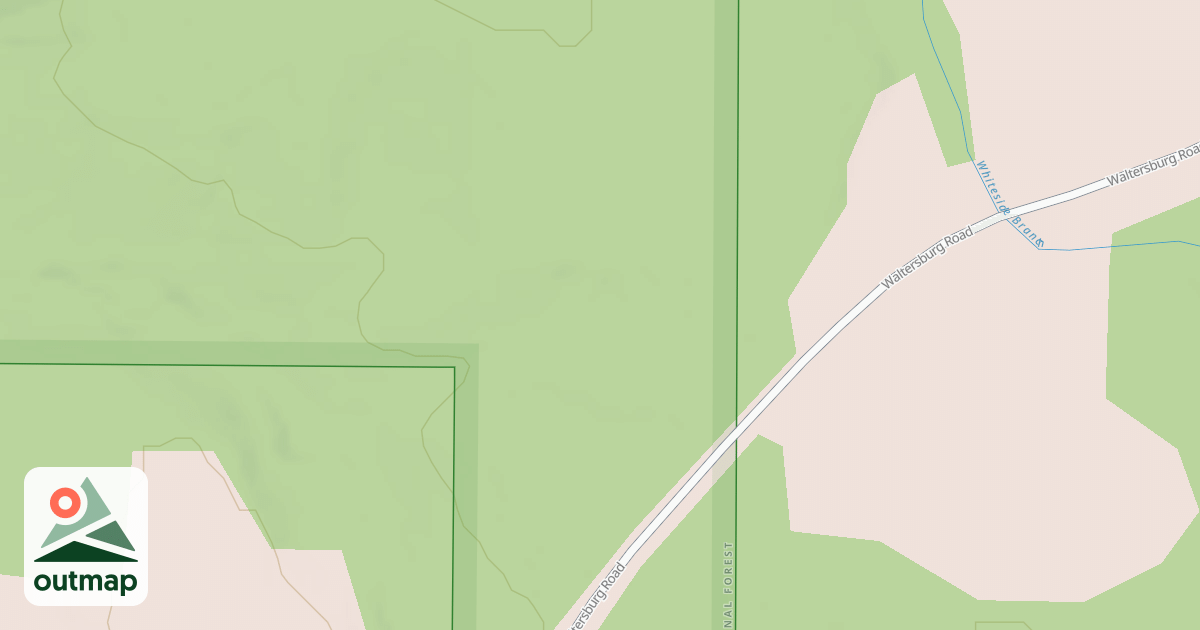 Map of COPPEROUS SPUR 50