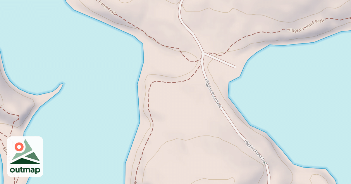 Map of Little Cliff Pond Trail