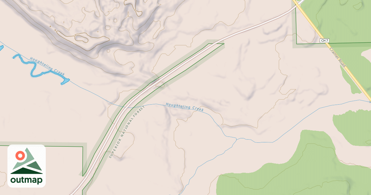 Map of HARRIET LAKE SPUR D