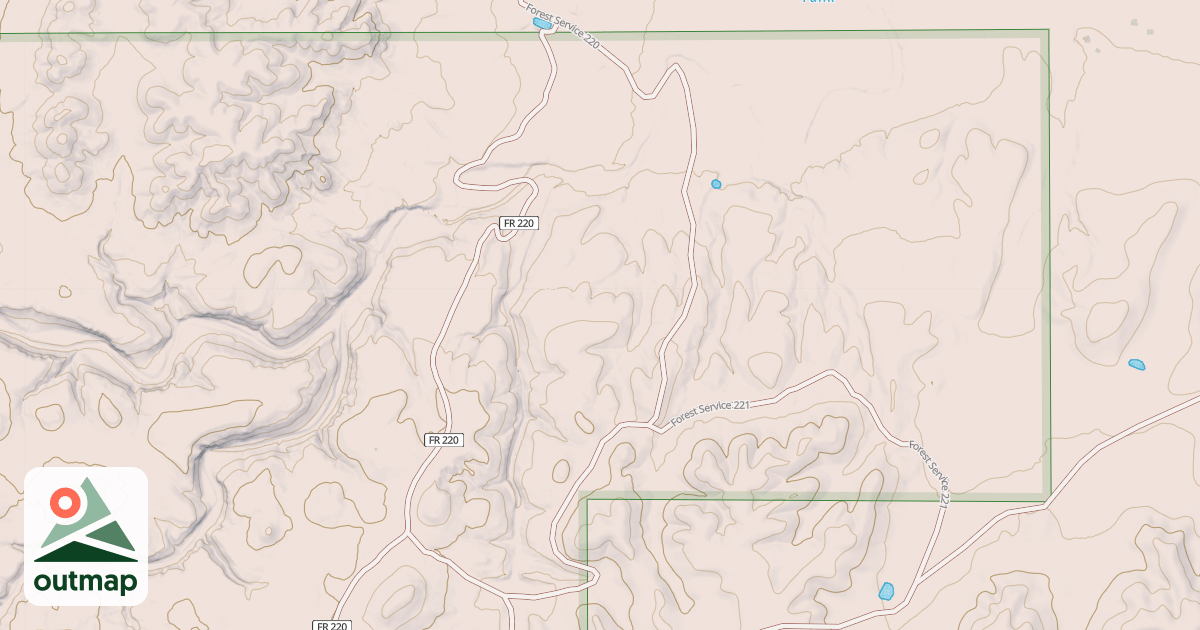 Map of USFS National Forest System Roads {2F3CC98B-3936-4960-87B1-99CE23D3428C}