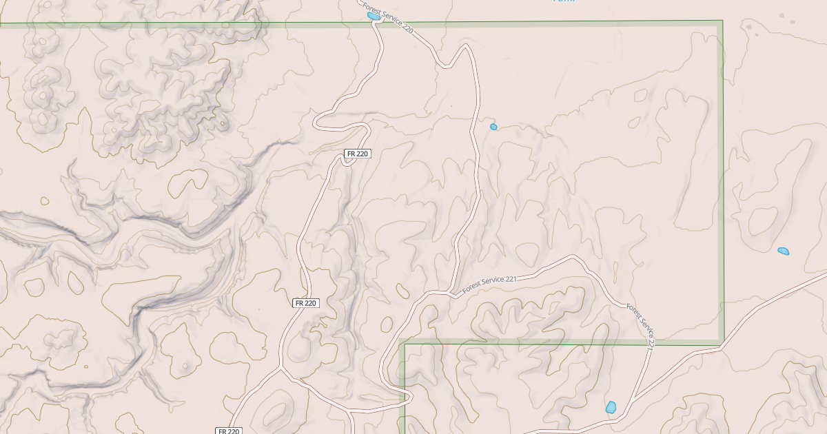 Map preview of USFS National Forest System Roads {2F3CC98B-3936-4960-87B1-99CE23D3428C}