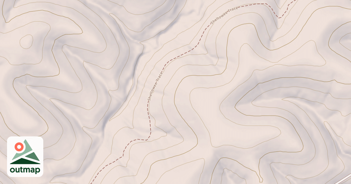 Map of Sheltowee Trace