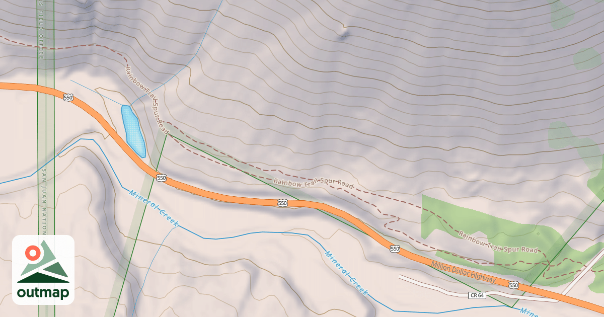 Map of Rainbow Trail