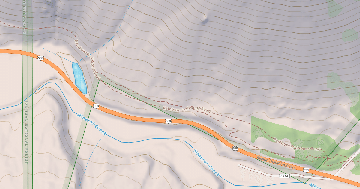 Map preview of Rainbow Trail