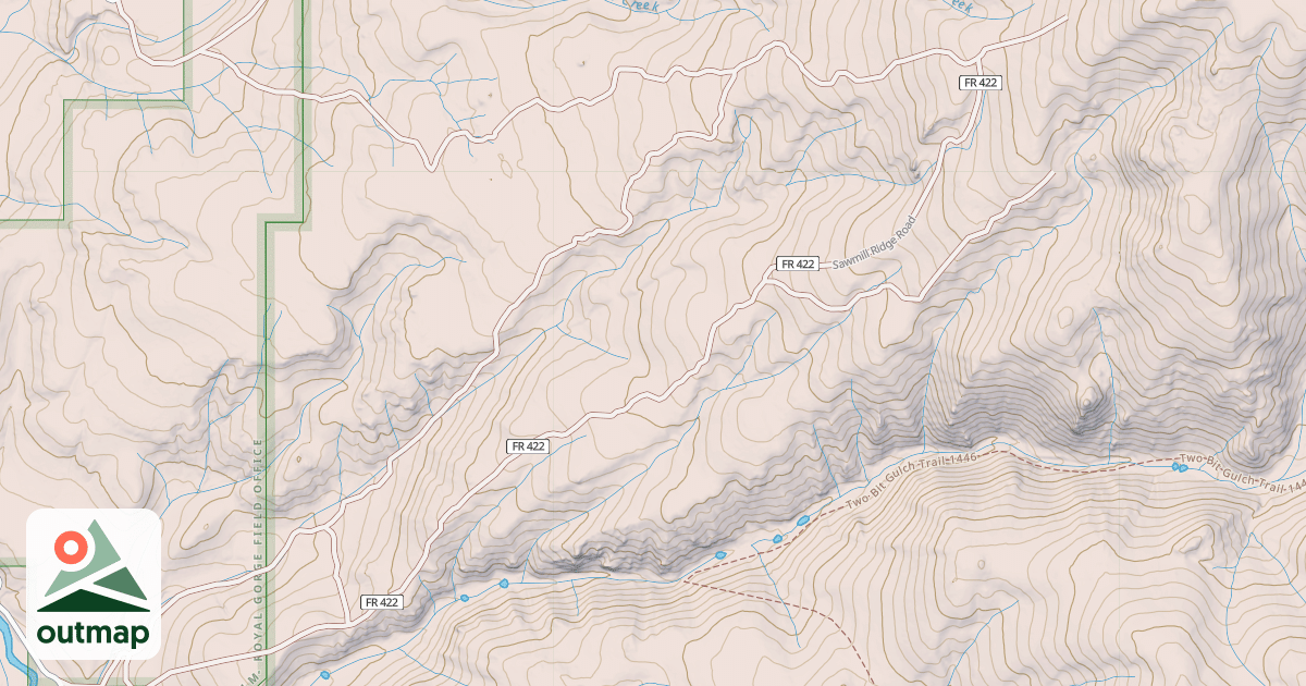 Map of SAWMILL RIDGE