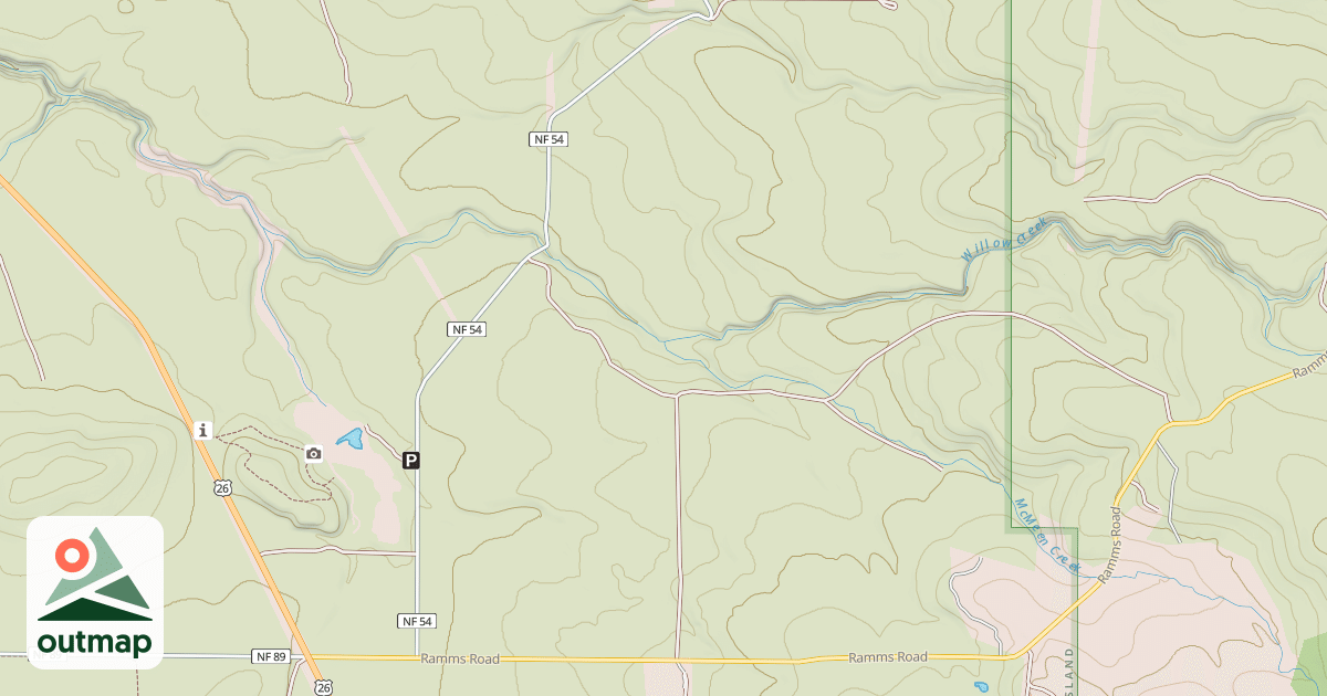 Map of USFS Motor Vehicle Use Map Roads {254CE87F-3E26-4232-808E-231111742D57}