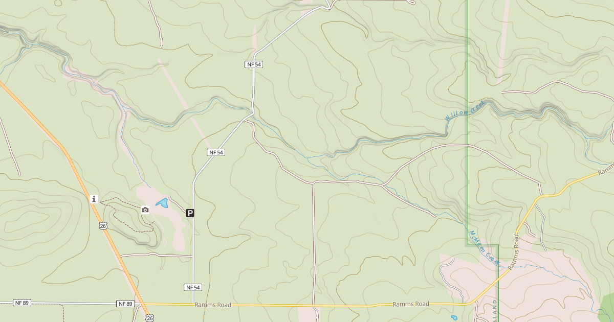 Map preview of USFS Motor Vehicle Use Map Roads {254CE87F-3E26-4232-808E-231111742D57}