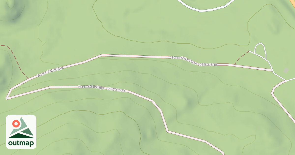 Map of BUNCE SCHOOL SPUR