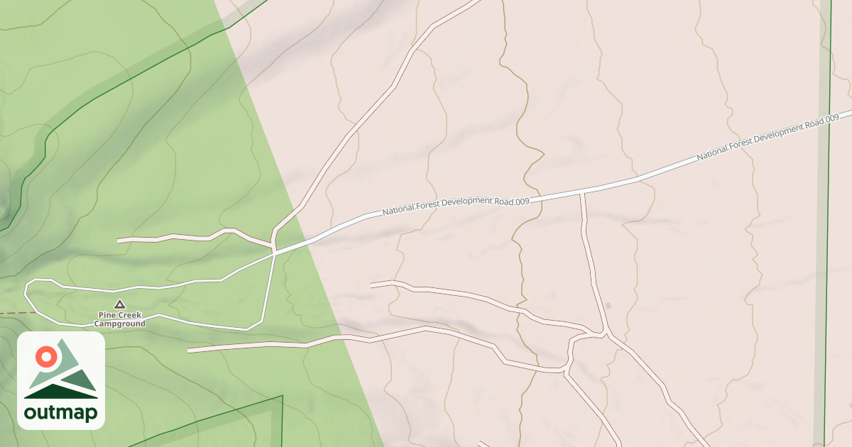 Map of PINE CREEK C.G.