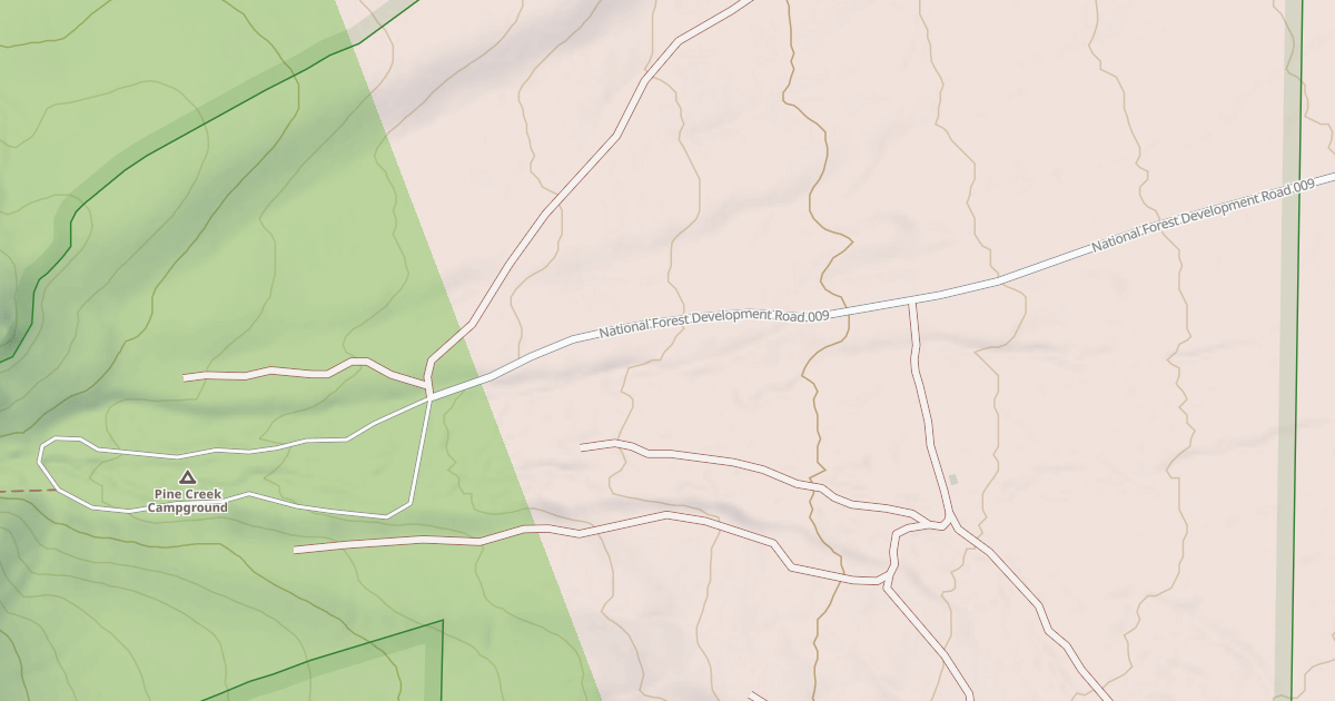 Map preview of PINE CREEK C.G.