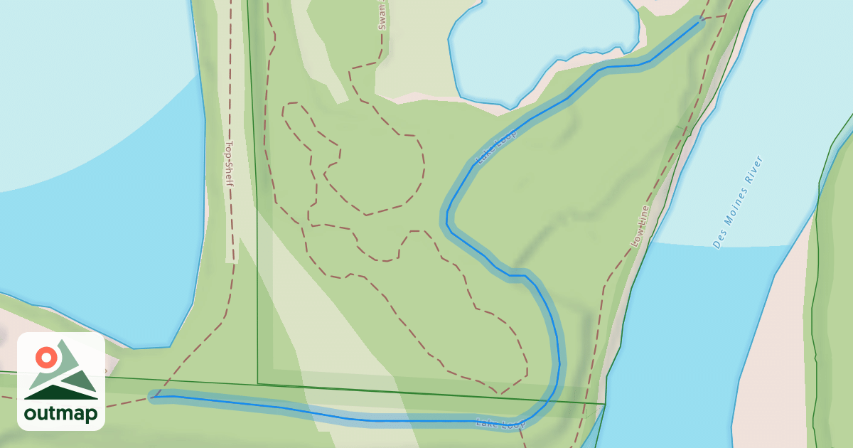 Map of Lake Loop