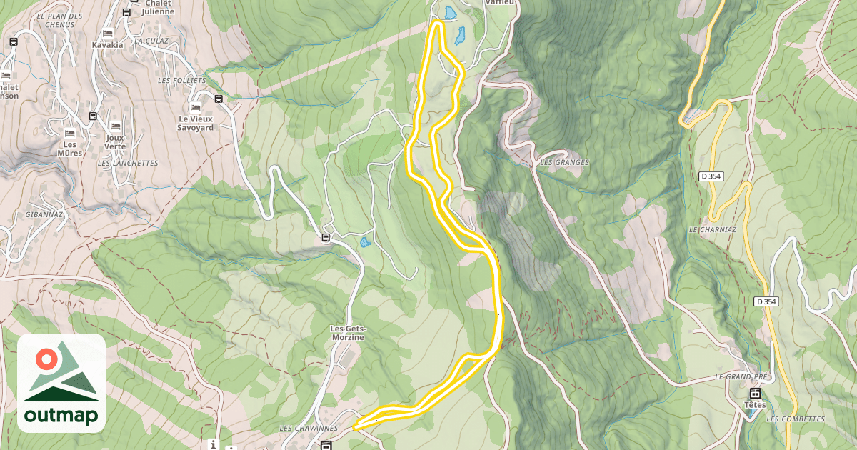 Map of Bleue des Chavannes