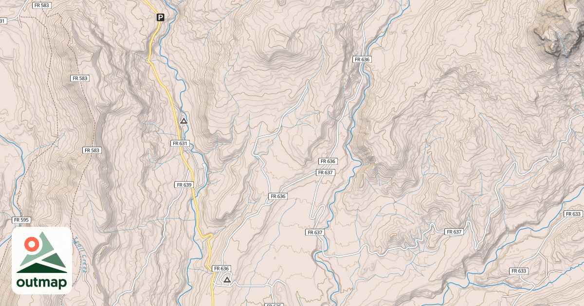Map of MIDDLE FORK