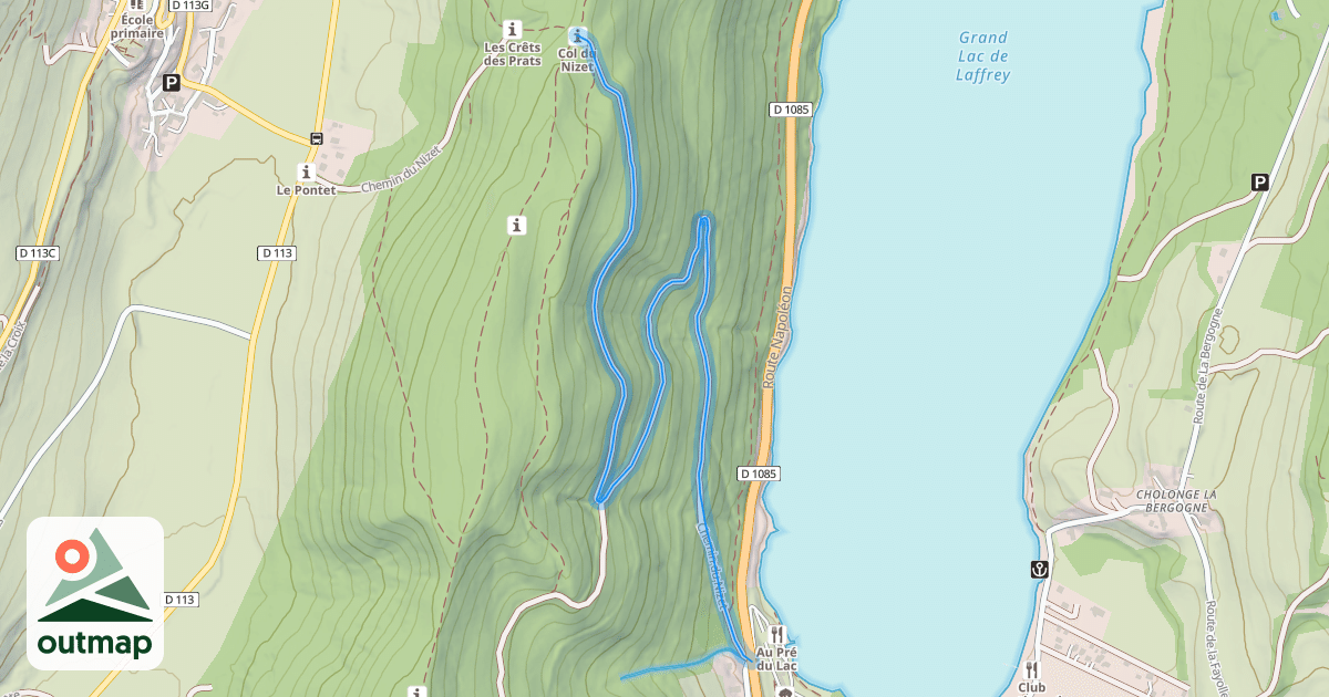 Map of Chemin du Nizet