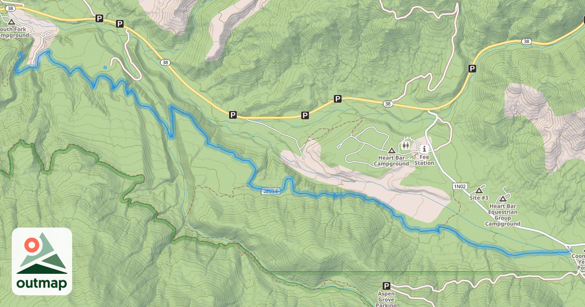 Map of Santa Ana River Trail