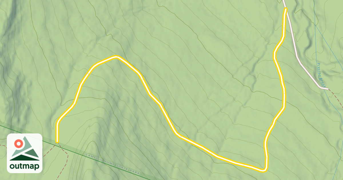 Map of Honey Hollow Trail