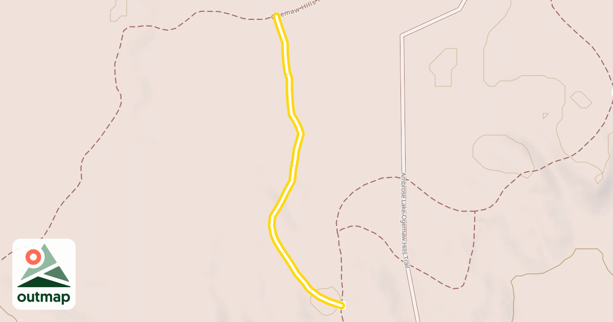 Map of Ogemaw Hills Pathway