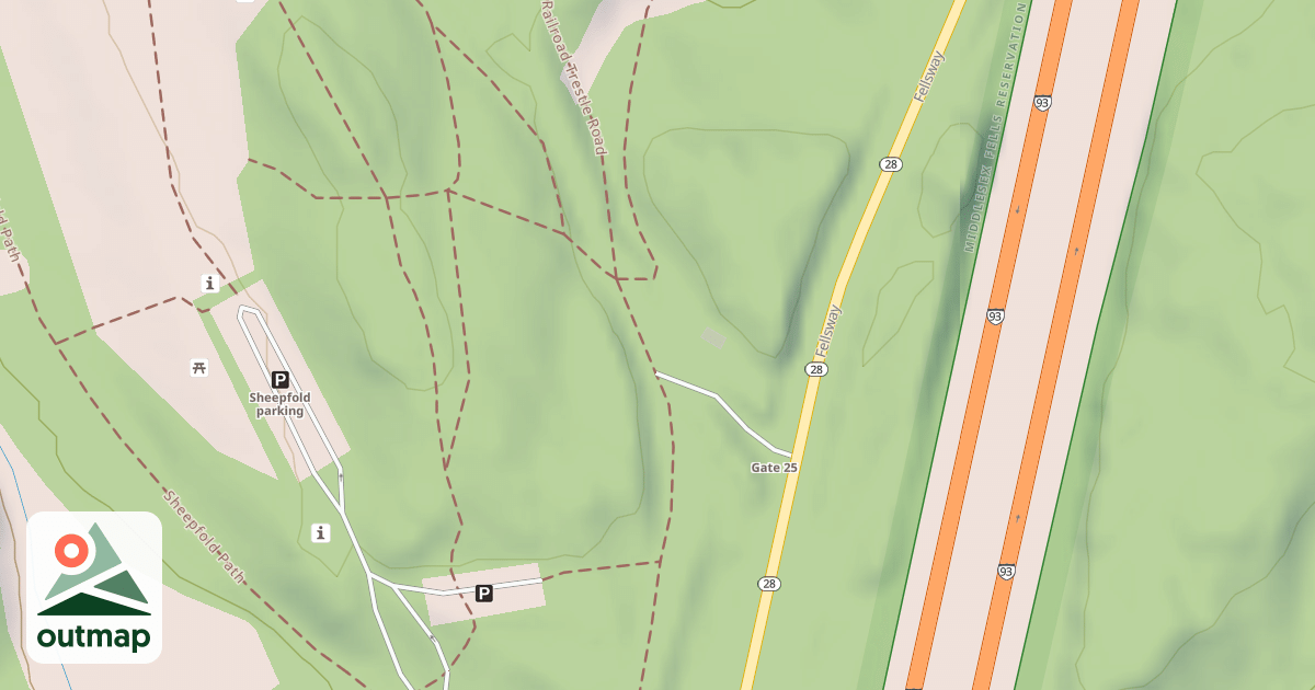 Map of Mountain Bike