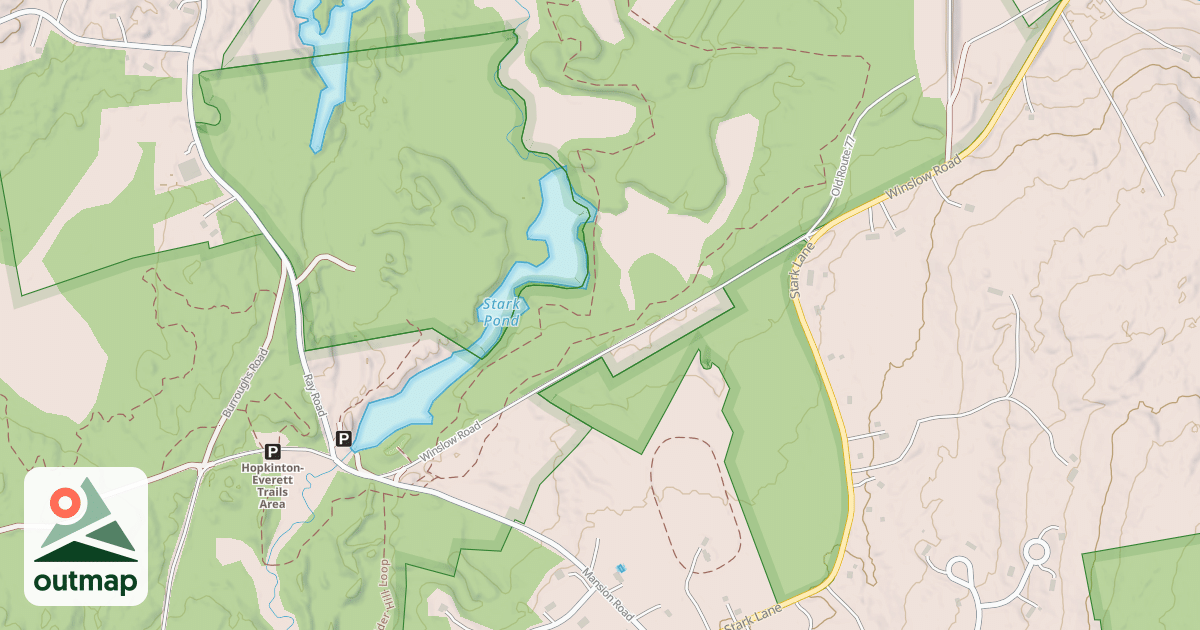 Map of Stark Pond Loop