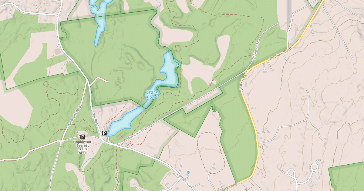 Map preview of Stark Pond Loop