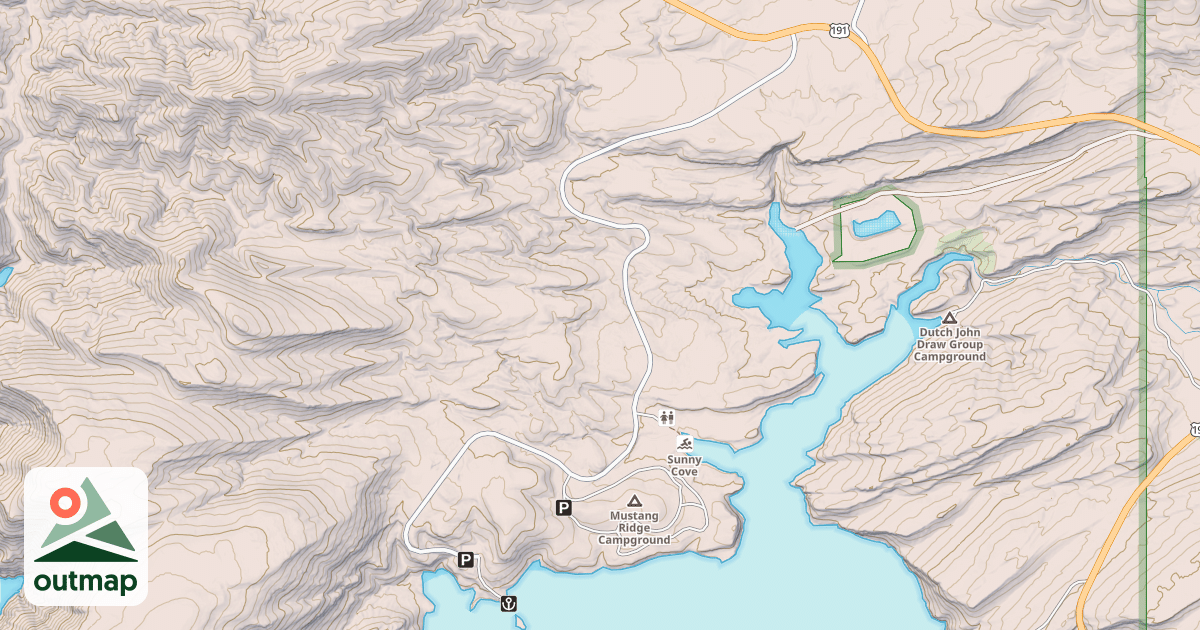 Map of MUSTANG BOAT RAMP