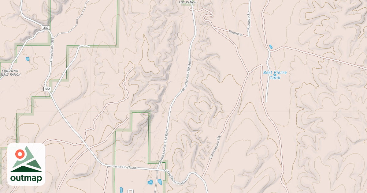 Map of BAGNAL-SMITH RIDGE