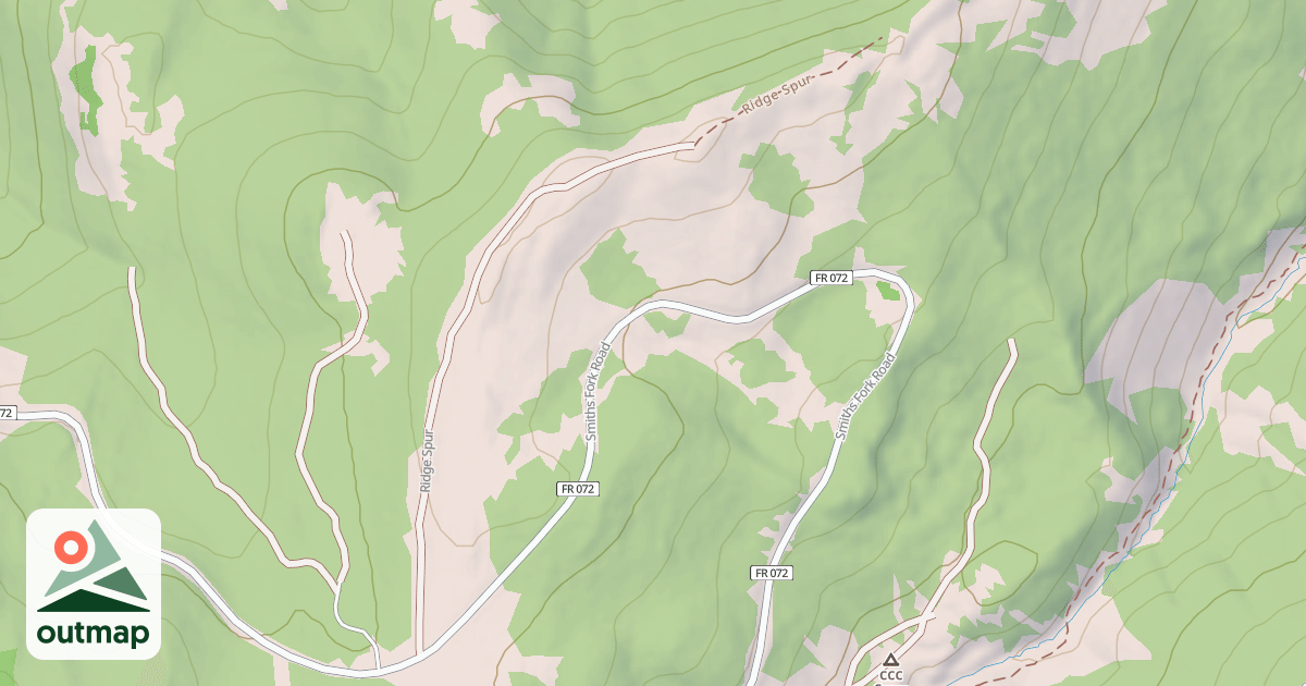 Map of RIDGE SPUR