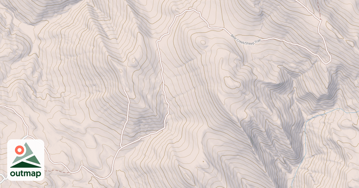 Map of BEAR CREEK/SHEEP