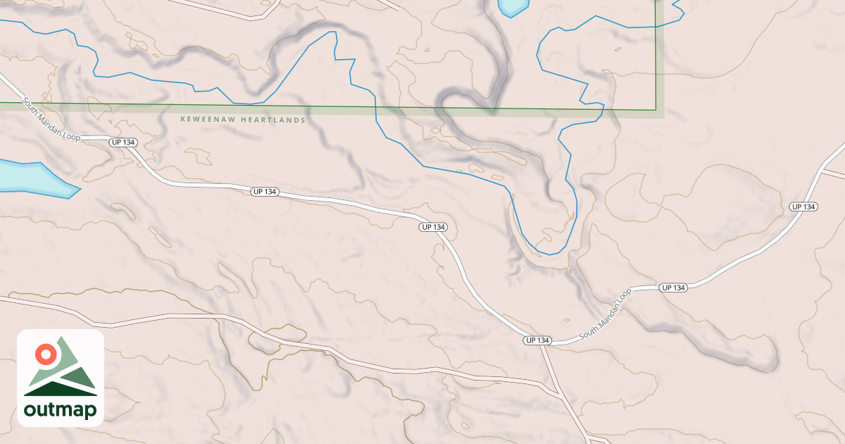 Map of Keweenaw State Trail