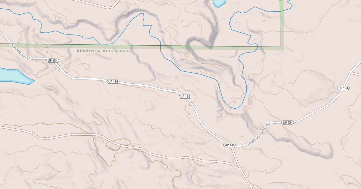 Map preview of Keweenaw State Trail