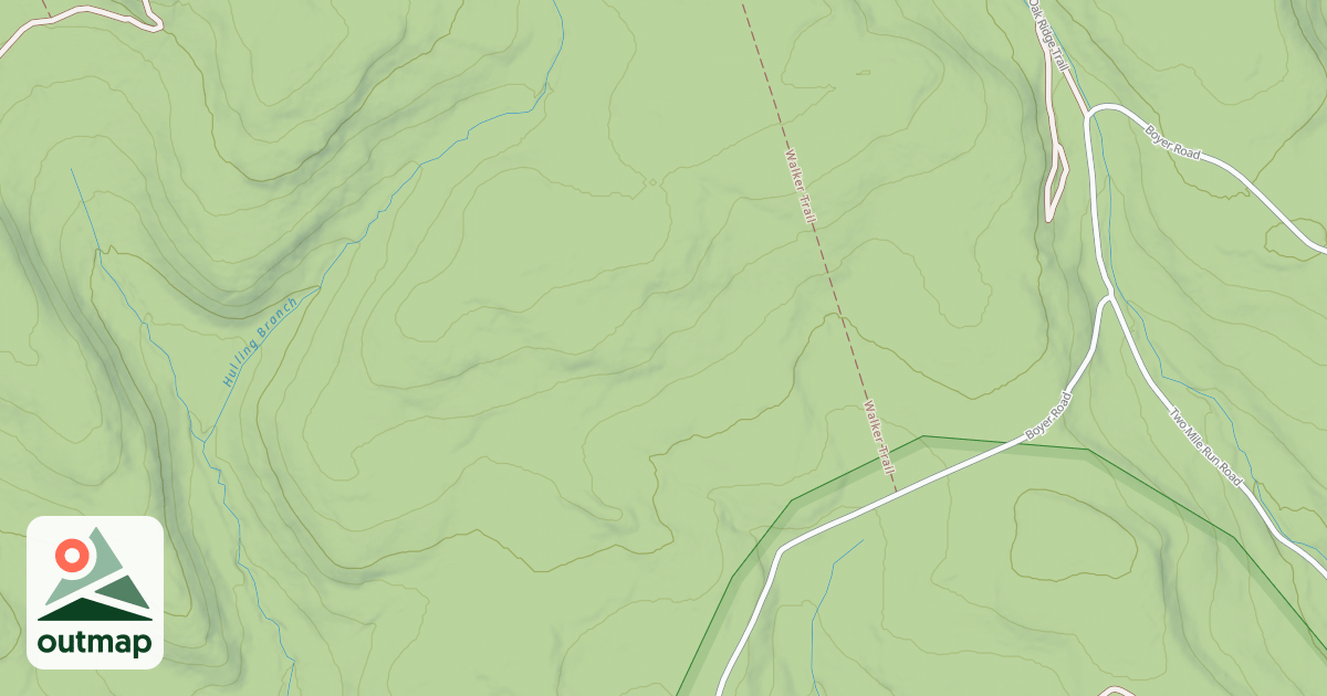 Map of Whiskey Springs Trails