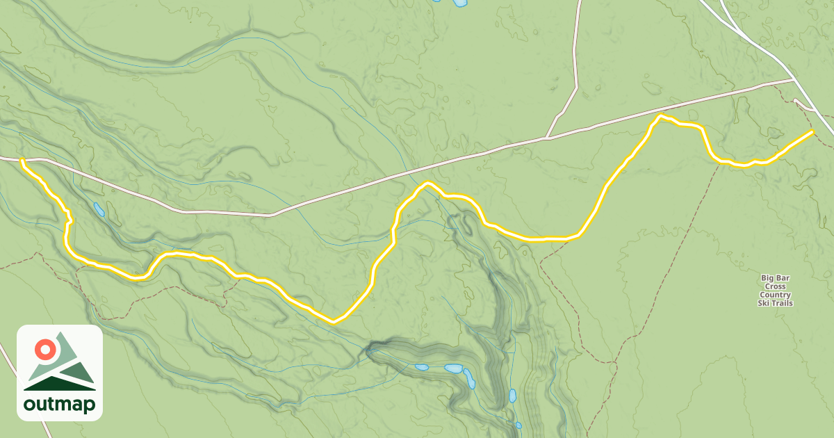 Map of Big Bar Ski Trails
