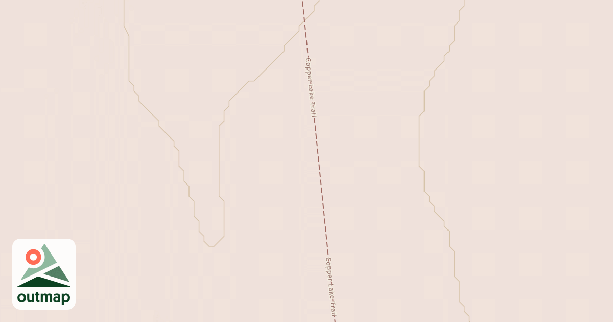 Map of Copper Lake Trail