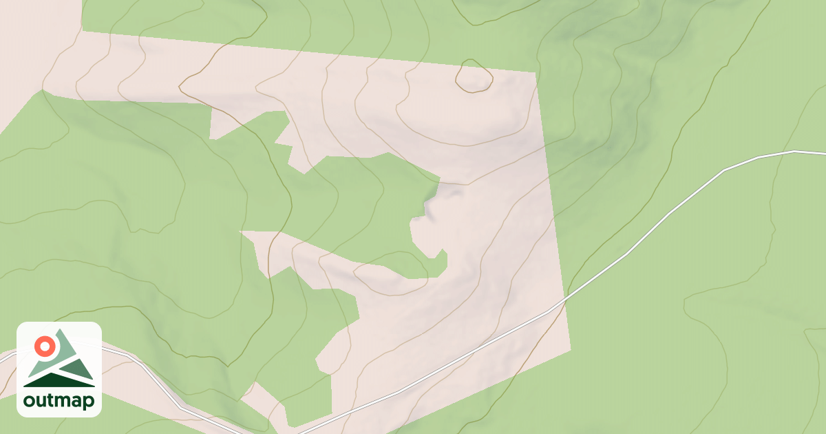 Map of DIVIDE PEAK SPUR 1B
