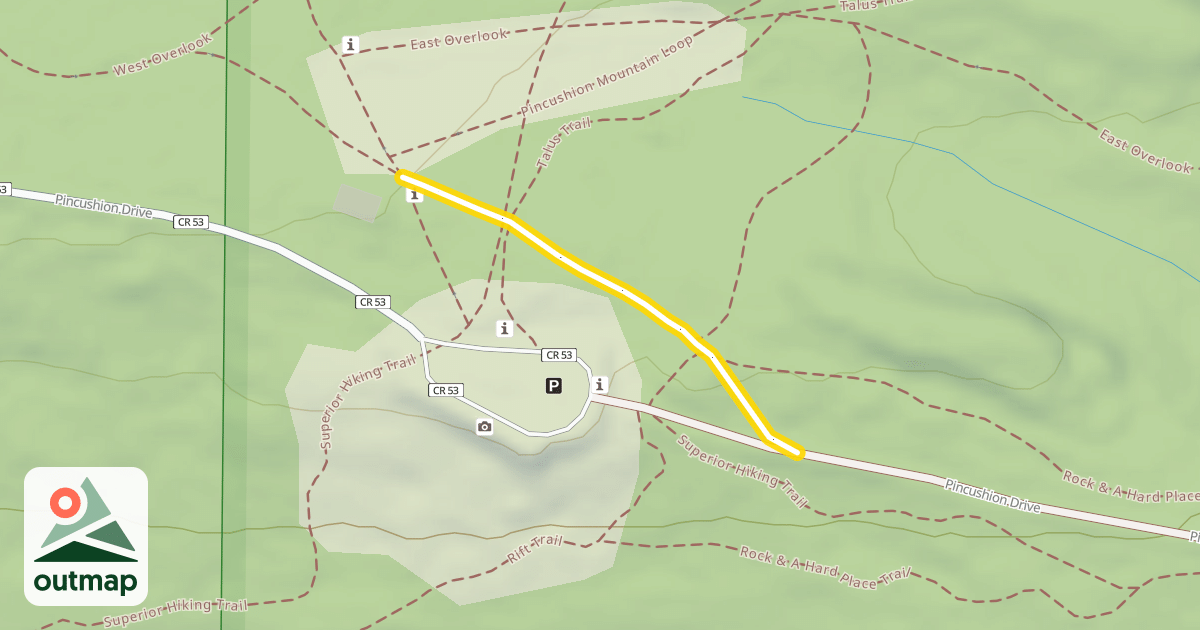 Map of East Overlook