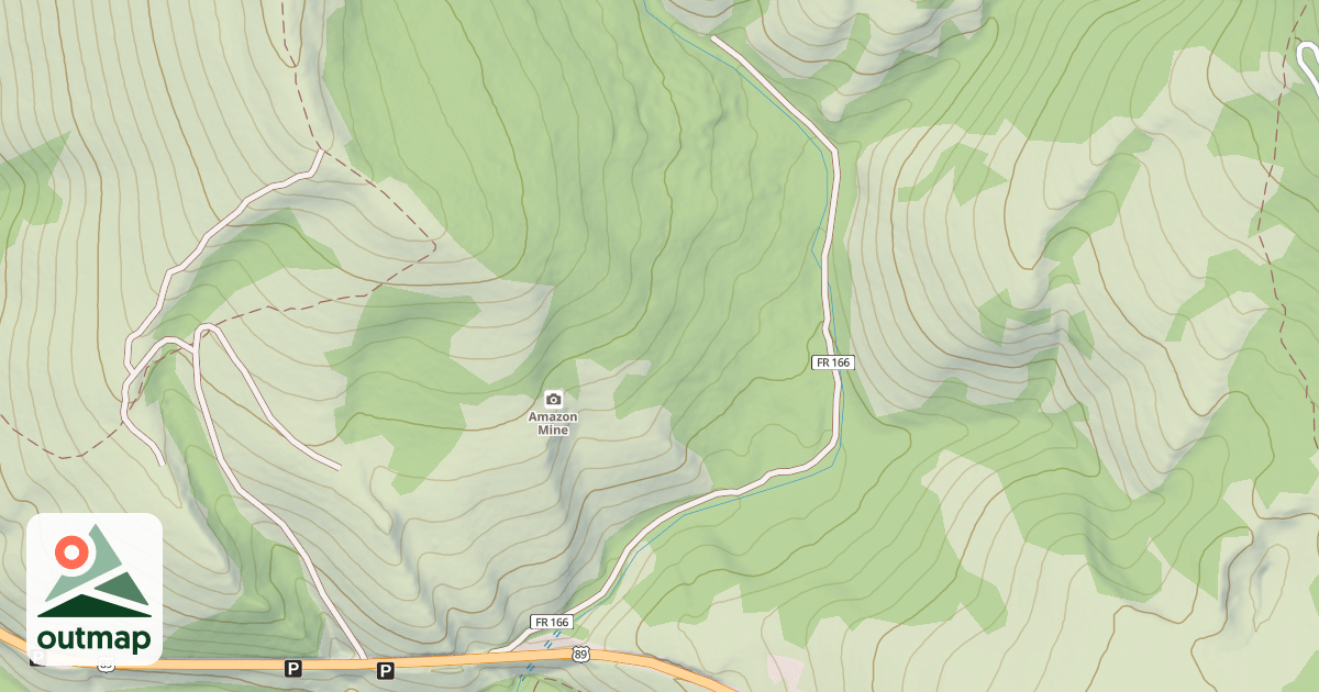 Map of NO. FK. AMAZON HOLLOW