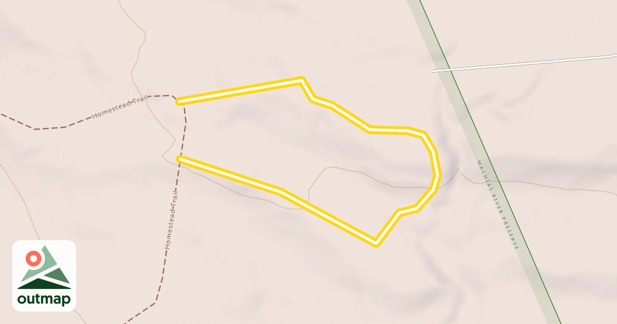 Map of Meadow Farm Loop Trail