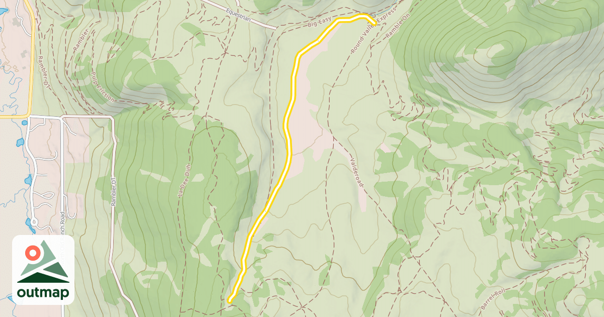 Map of Round Valley Express Nordic Trail
