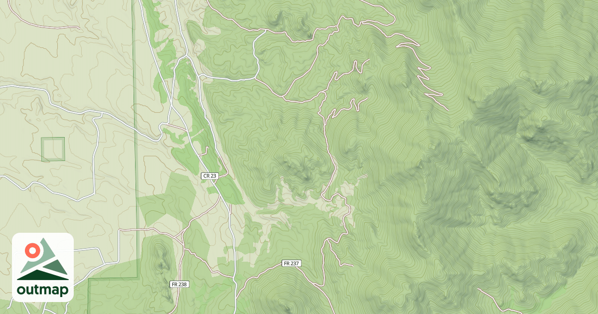 Map of SCHOOLMARM MOUNTAIN