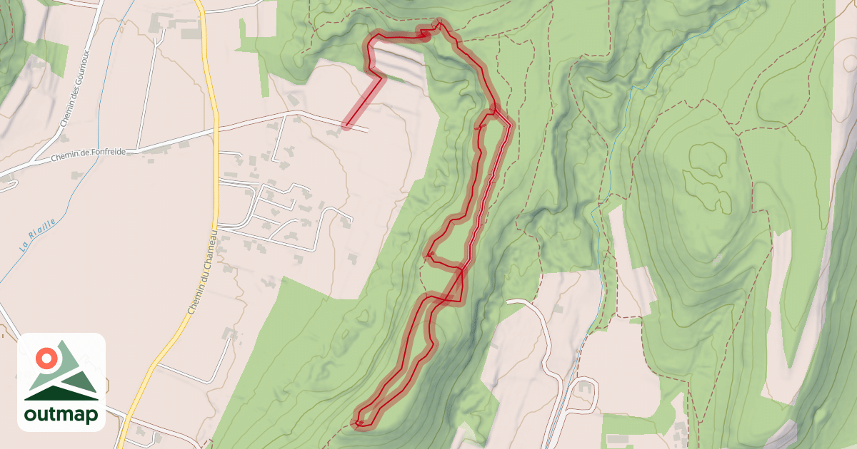 Map of Chemin de la Truffière Historique