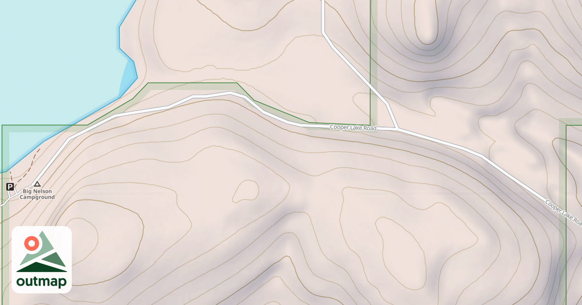 Map of COOPERS LAKE