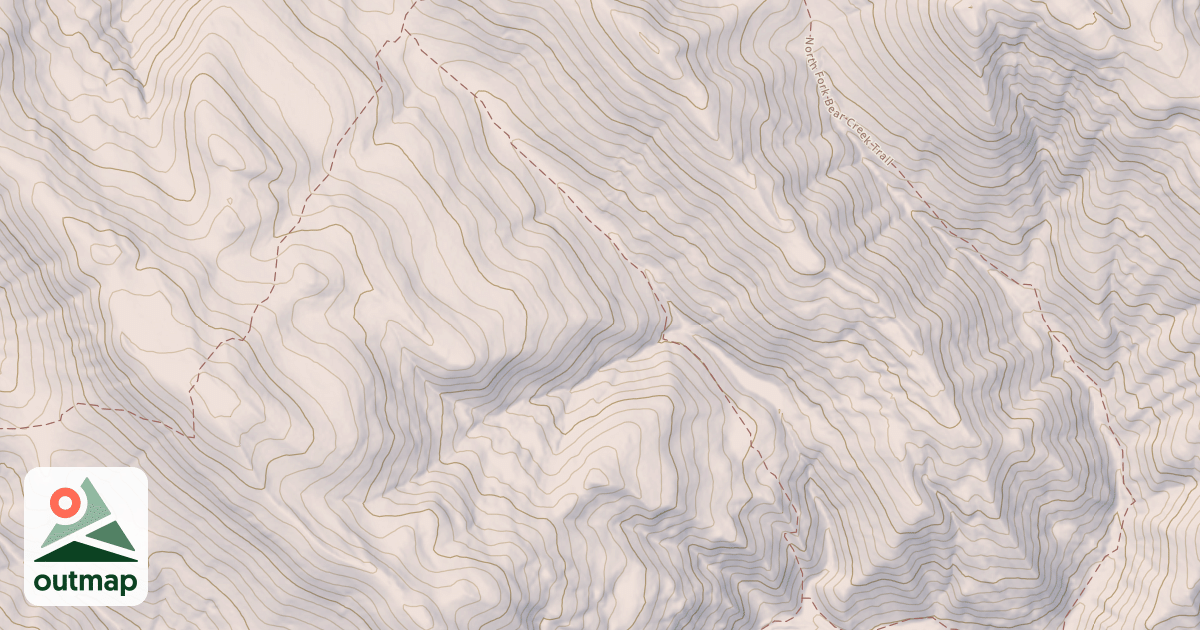 Map of North Fork Bear Creek By-Pass