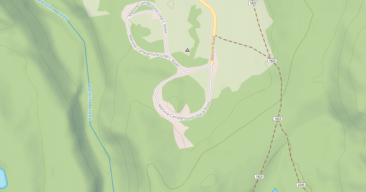 Map preview of MARVINE CAMPGROUND LOOP B